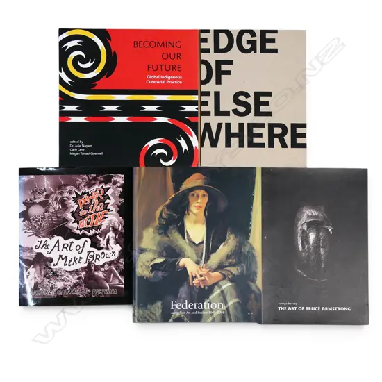 FIVE PUBLICATIONS - AUSTRALIAN ART INCL MIKE BROWN AND BRUCE ARMSTRONG